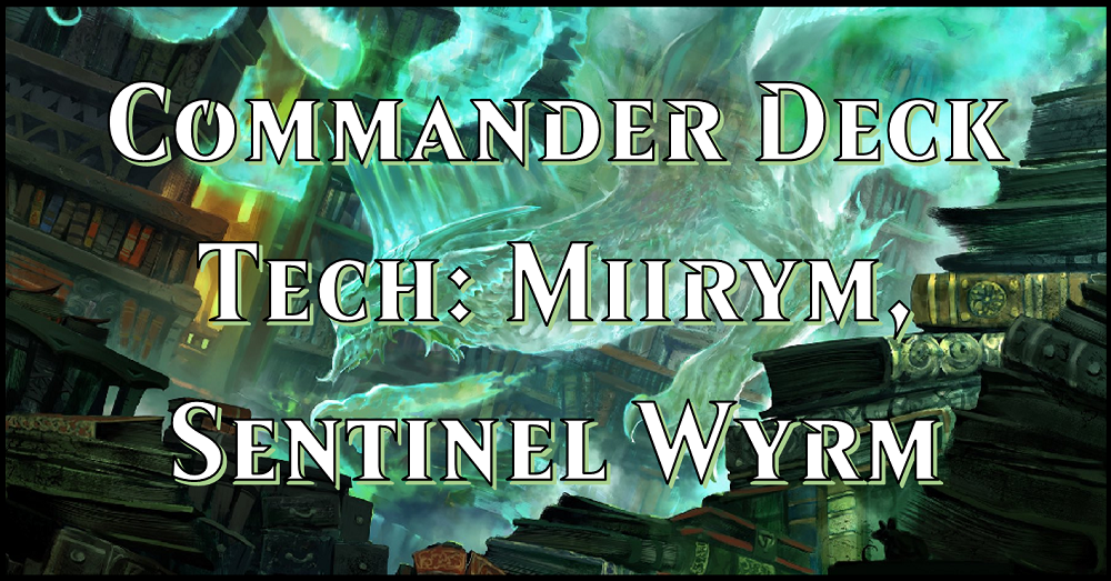 mtg miirym sentinel wyrm commander deck MTG Commander Playmat Miirym main image 0