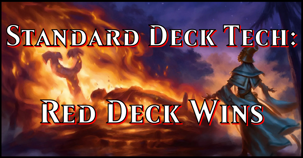 プレイマット　RED DECK WINS　Rope Arrow Standard Deck Tech: Red Deck Wins – Flipside Gaming