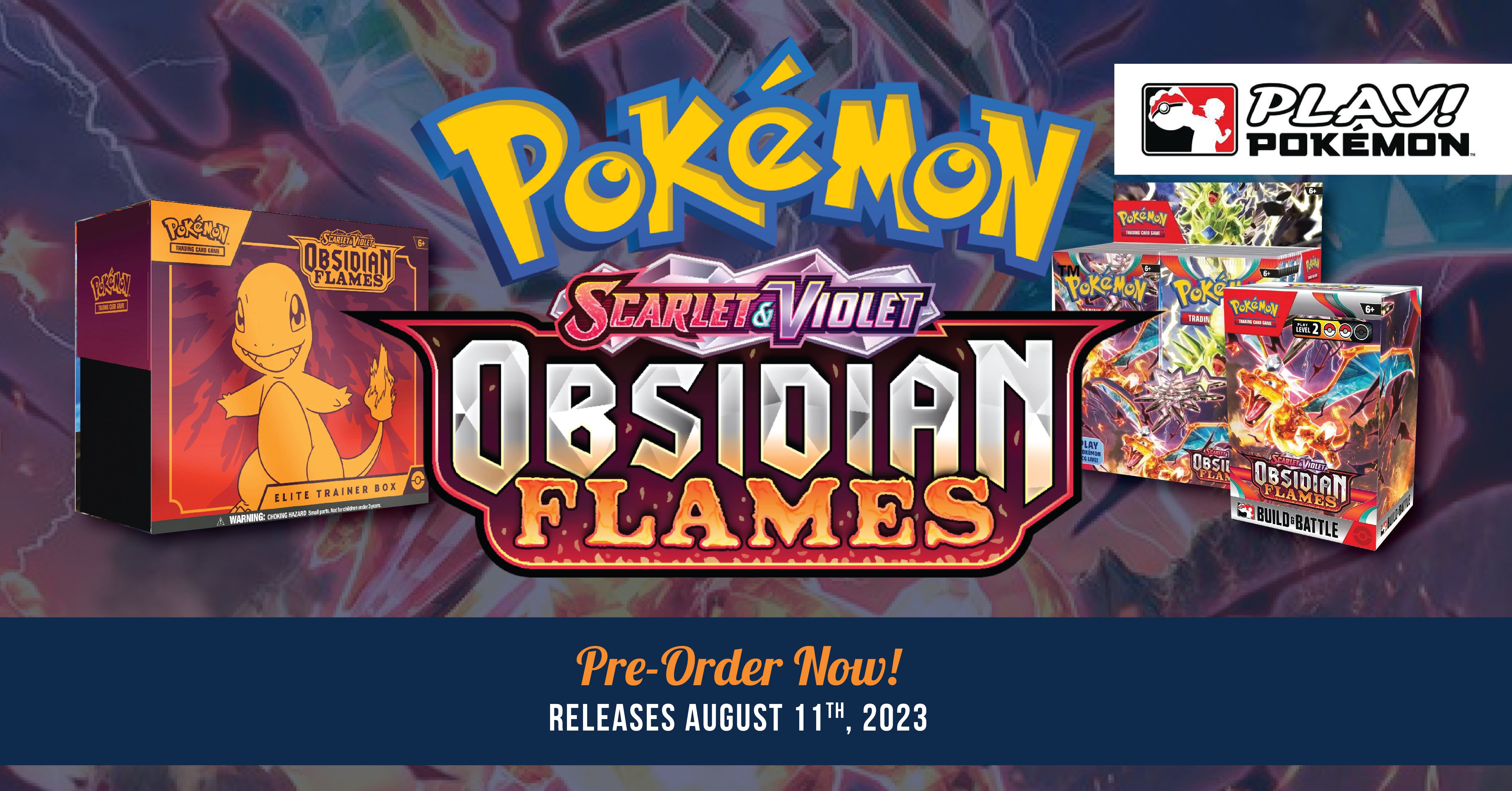 obsidian flames elite booster box Pokemon TCG: Scarlet & Violet: Obsidian Flames