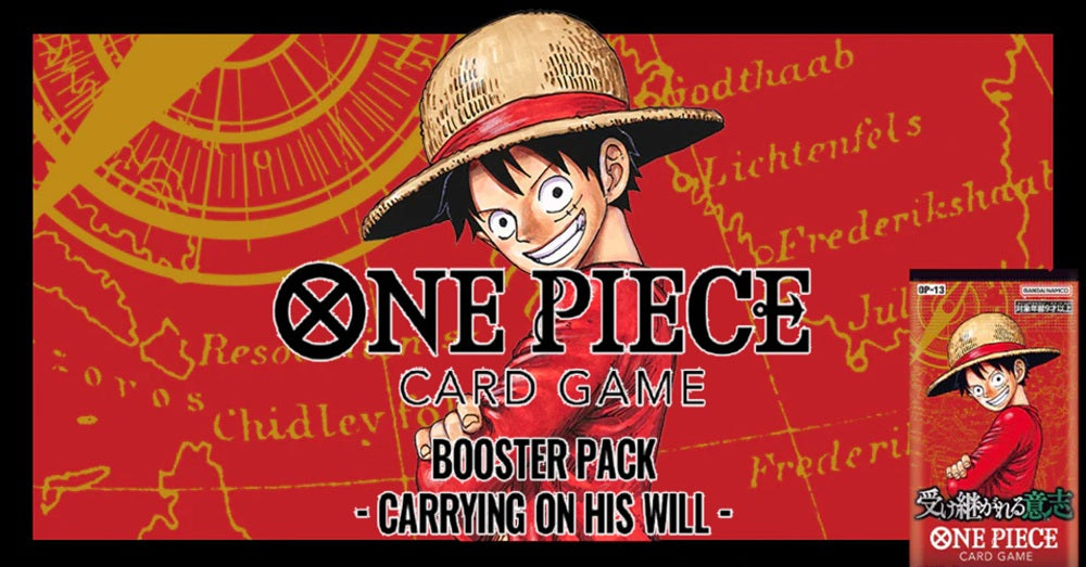 One Piece: Carrying On His Will - OP-13 | Boxes and Cases Flipside Gaming One Piece: Carrying On His Will - OP-13 | Boxes and Cases Flipside Gaming