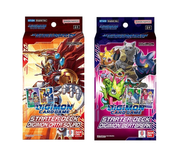 digimon card decks Digimon: -Set of 2- [Beatbreak/Data Squad] (ST-23/24) Starter Decks –  Flipside Gaming
