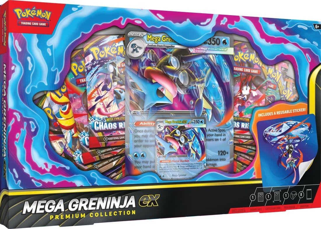 【ミライグリッシュ 限定BOXセット】 Pokemon Mega Greninja ex Premium Collection Box – Flipside Gaming