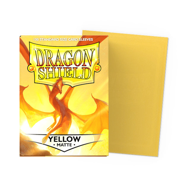 Dragon Shield Sleeves: Matte Yellow (Box of 100)