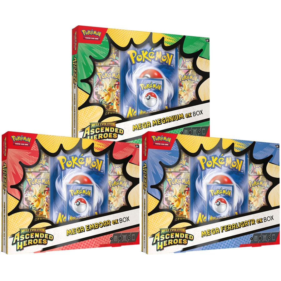 me booster box Pokemon Ascended Heroes ME2.5 -Set of 3- Mega ex Boxes – Flipside Gaming Variant:Naganadel new-arrival in the Pokémon TCG YuGiOh Yugi's Legendary Decks