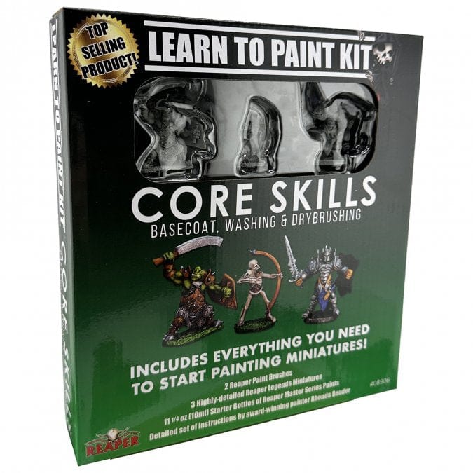 Learn To Paint Kit: Core Skills Paint Reaper Miniatures