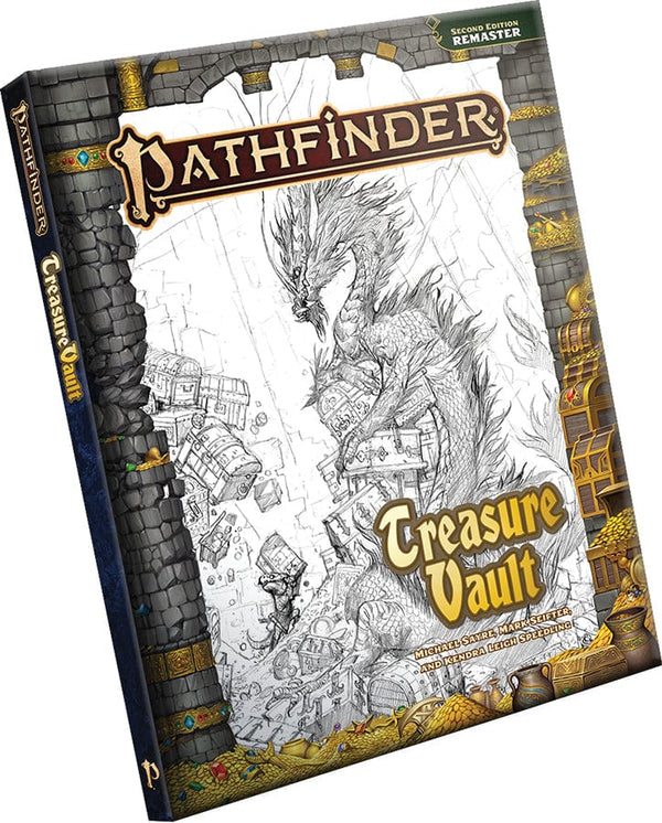 Pathfinder RPG: Treasure Vault Hardcover (Remastered) (Sketch Cover Edition) (P2) Book Paizo