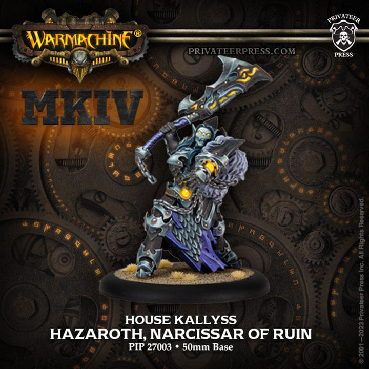 Warmachine MKIV: Dusk House Kallyss - Hazaroth, Narcissar of Ruin Model kit Steamforged