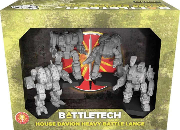 BattleTech: Miniature ForcePack - House Davion Heavy Battle Lance Model Kit Alliance Games Distribution