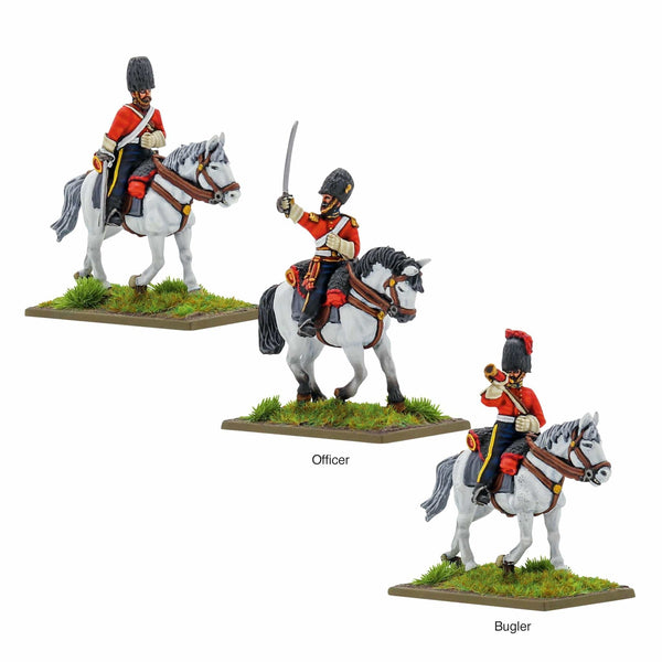 Crimean War British Scots Greys heavy cavalry command Model Kit Warlord Games