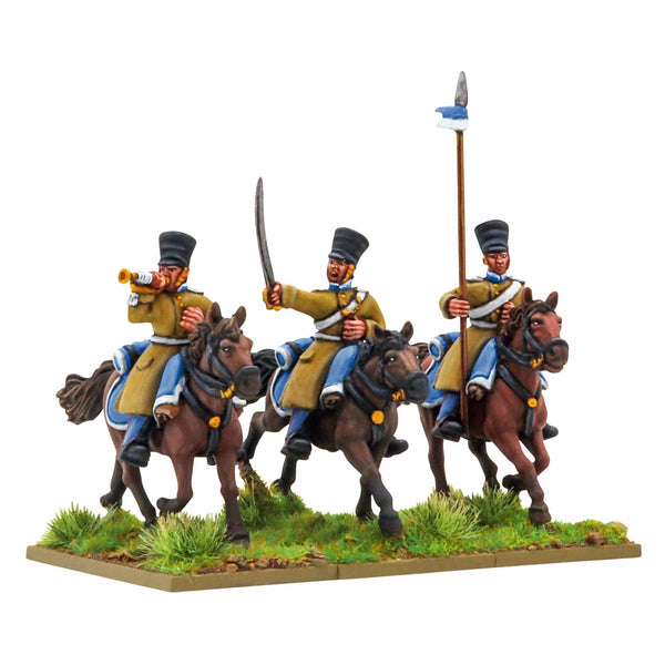 Crimean War Russian Hussars command Model Kit Warlord Games