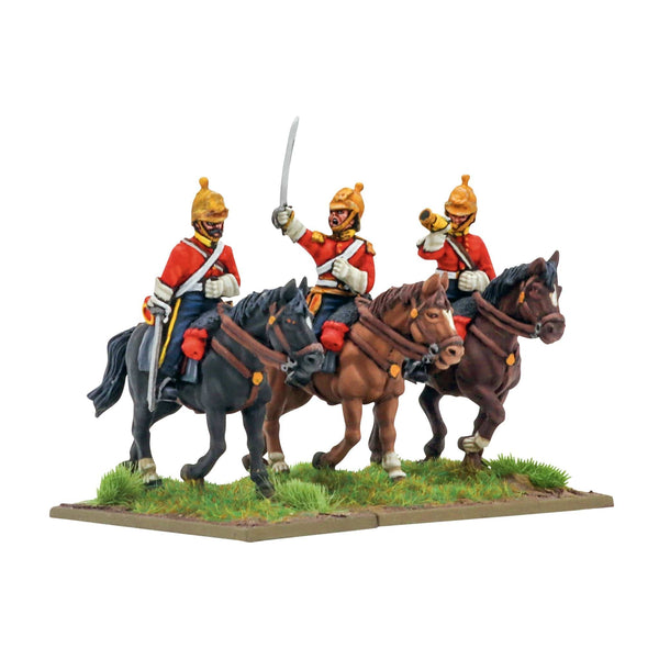 Crimean War British Heavy Dragoons command Model Kit Warlord Games