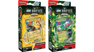 Pokemon -Set of 2- Tapu Koko/Iron Leaves ex Battle Decks