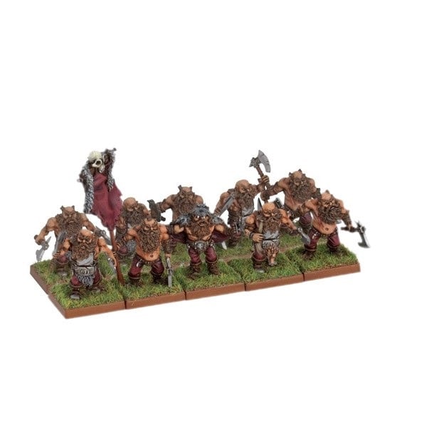 Dwarf: Berserker Troop with Command Model kit Mantic Games