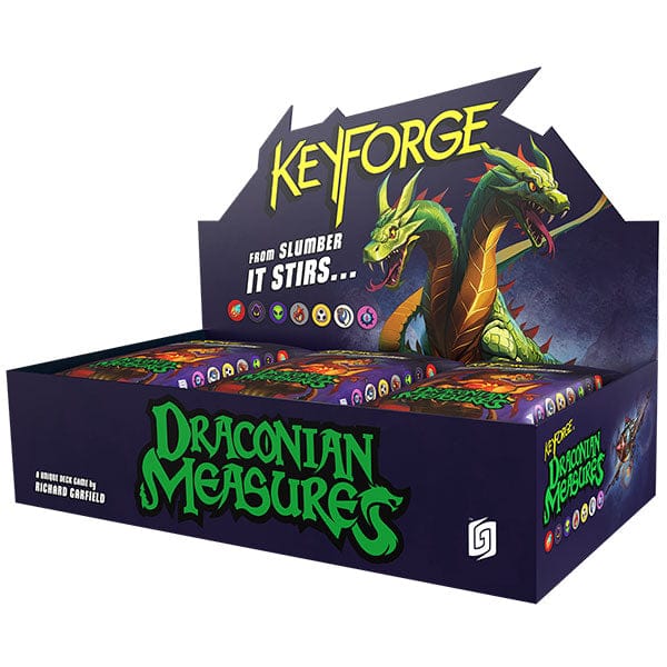 Keyforge: Crucible Clash Draconian Measures Sealed Deck Display Non-Singles Asmodee