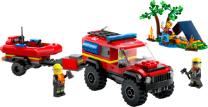 LEGO® City 4x4 Fire Truck with Rescue Boat 60412