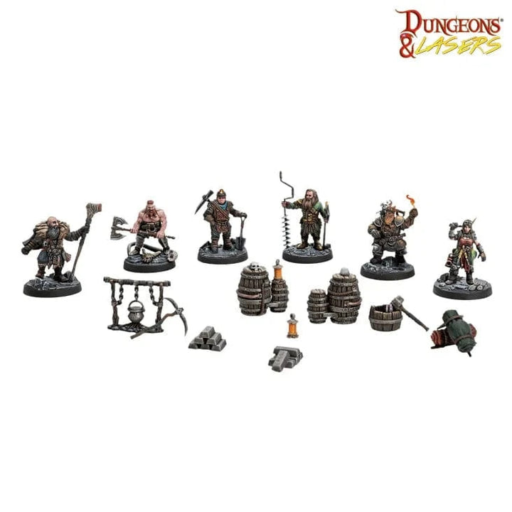 Dungeons & Lasers: Dwarven Miners Model Kit Archon Studio