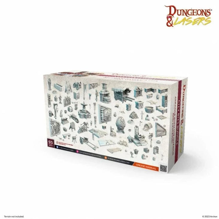 Dungeons & Lasers: Expansion Set - City Bits Model Kit Archon Studio