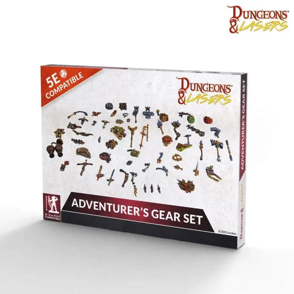 Dungeons & Lasers: Adventurer's Gear Set Model Kit Archon Studio