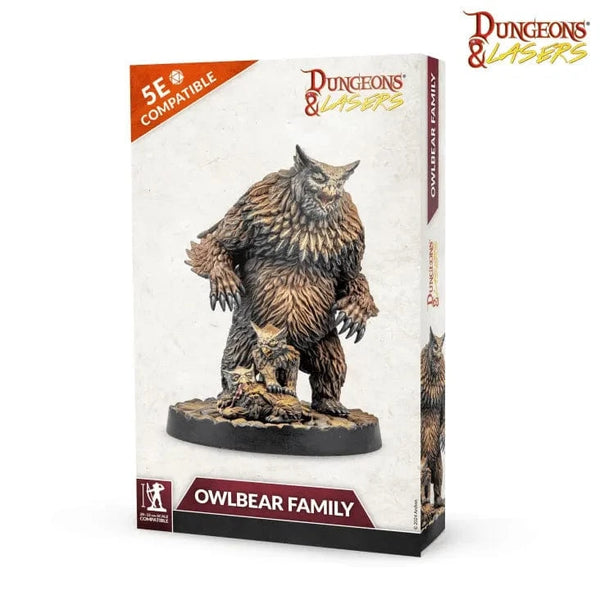 Dungeons & Lasers: Owlbear Family Model Kit Archon Studio