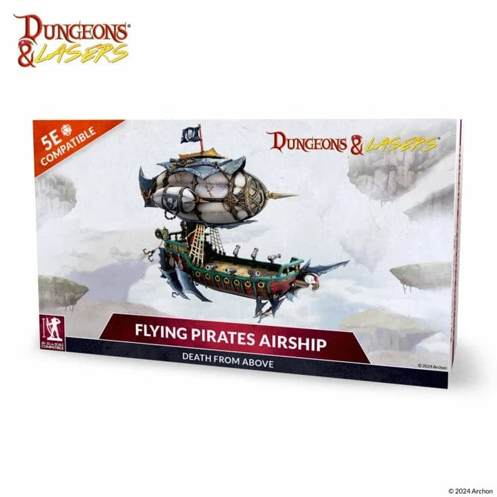 Dungeons & Lasers: Miniatures - Deuslair Flying Pirates Airship Model Kit Archon Studio