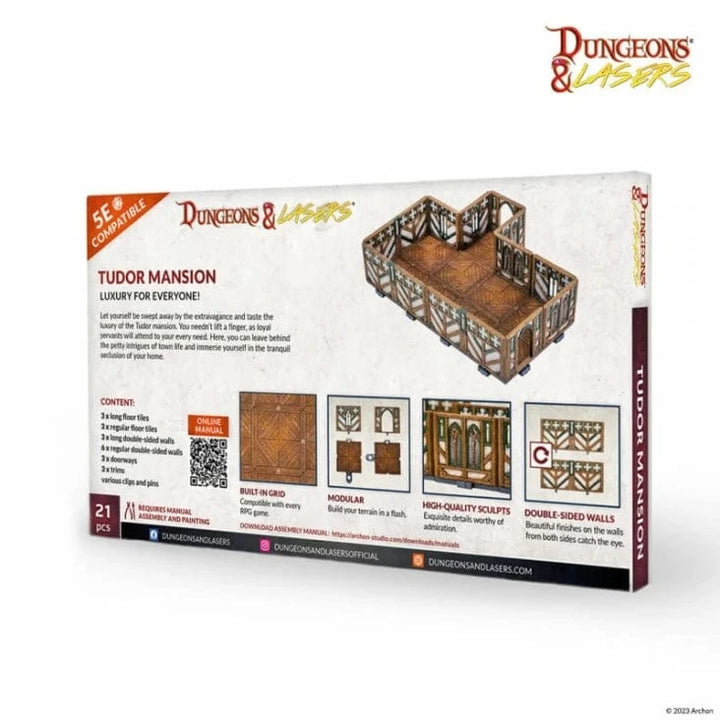 Dungeons & Lasers: Expansion Set - Tudor Mansion Model Kit Archon Studio