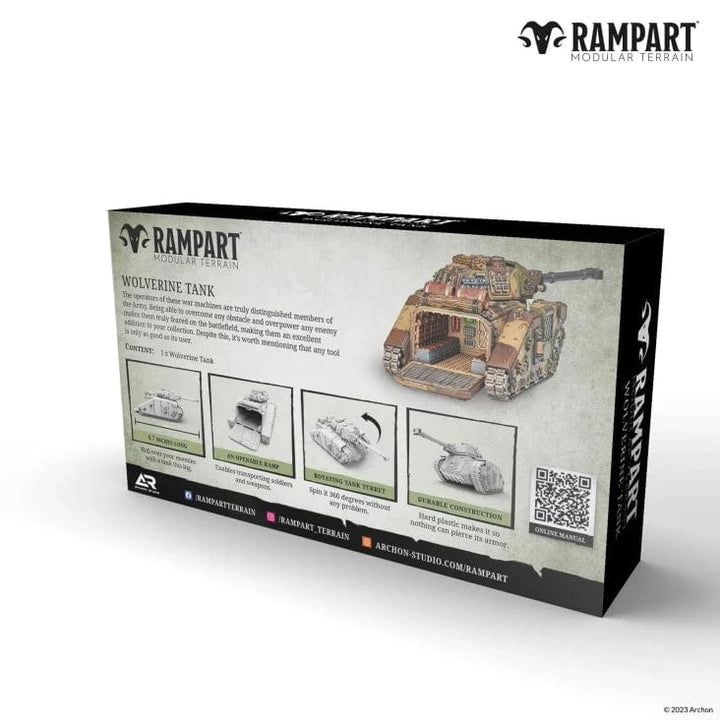 Rampart Modular Terrain Set: Wolverine Tank Model Kit Archon Studio
