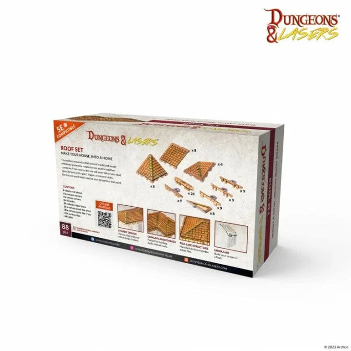 Dungeons & Lasers: Expansion Set - Roof Set Model Kit Archon Studio