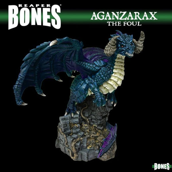 Bones Classic: Aganzarax the Foul, Black Dragon Model Kit Reaper Miniatures