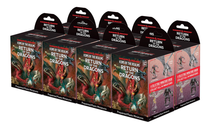 Dungeons & Dragons: Icons of the Realms Set 34 Return of the Dragons Booster Brick (8) Model Kit Alliance Games Distribution