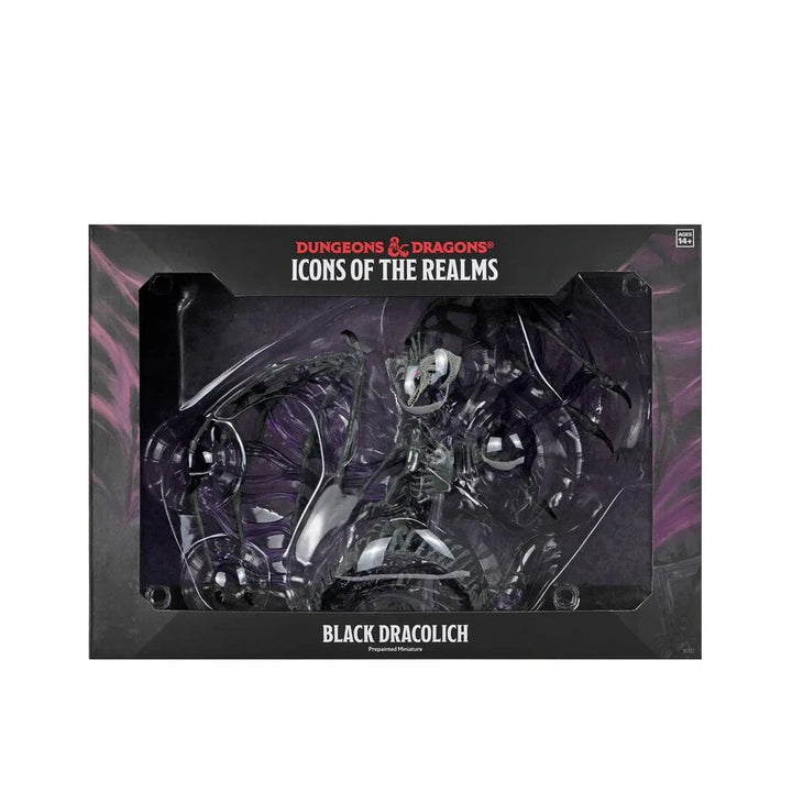 Dungeons & Dragons: Icons of the Realms - Black Dracolich Boxed Miniature Model Kit Alliance Games Distribution