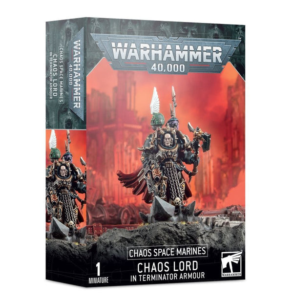 Chaos Lord in Terminator Armor Chaos Space Marines Model Kit Games Workshop