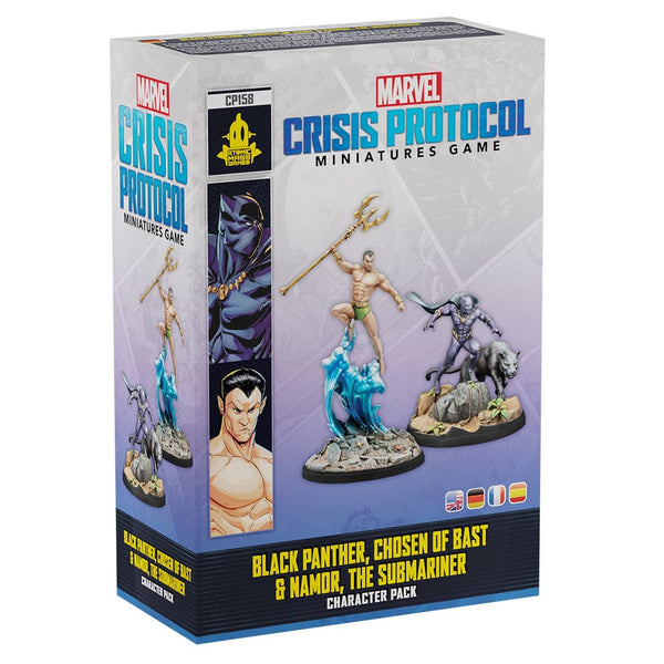 Marvel: Crisis Protocol - Black Panther, Chosen Of Bast & Namor, The Sub-Mariner Model Kit Asmodee