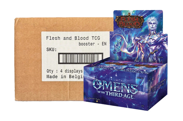 Flesh & Blood: Omens of the Third Age [x4] Booster Case  Flipside Gaming