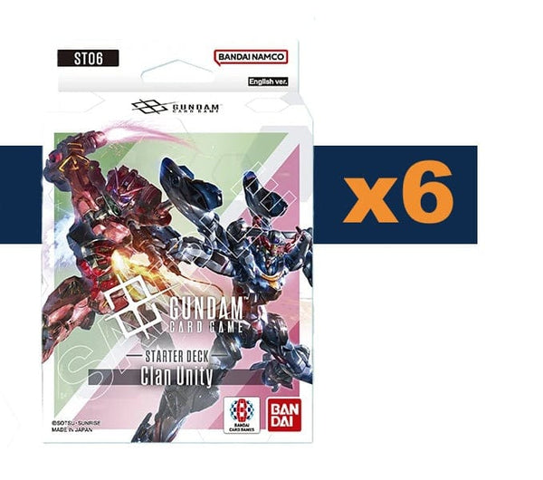 Gundam Card Game: Starter Deck 06 - Clan Unity [x6] Sealed Display Non-Singles Bandai