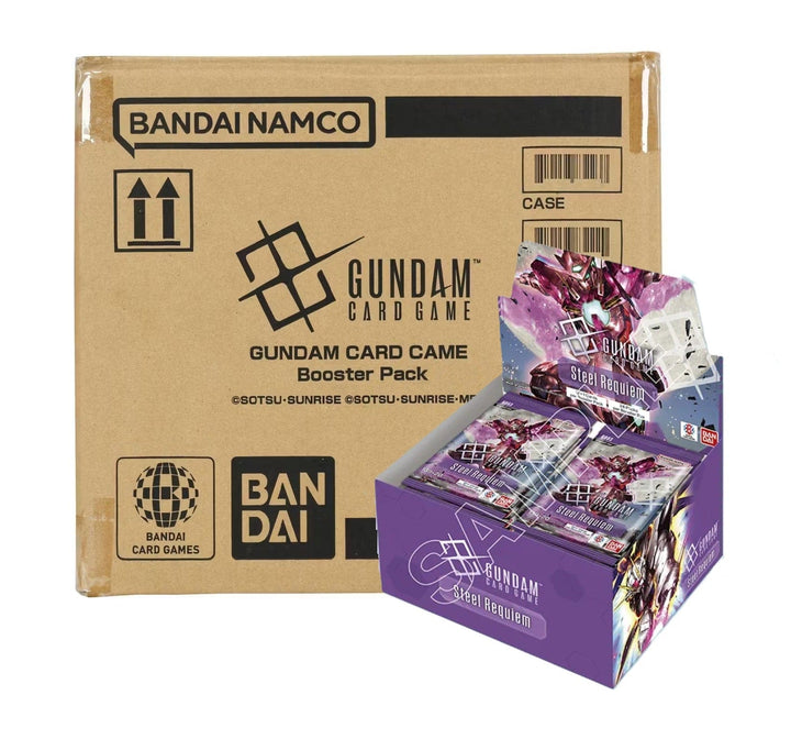 gundam trading card game booster box Gundam Card Game: Steel Requiem (GD03) [x12] Booster Case – Flipside Gaming