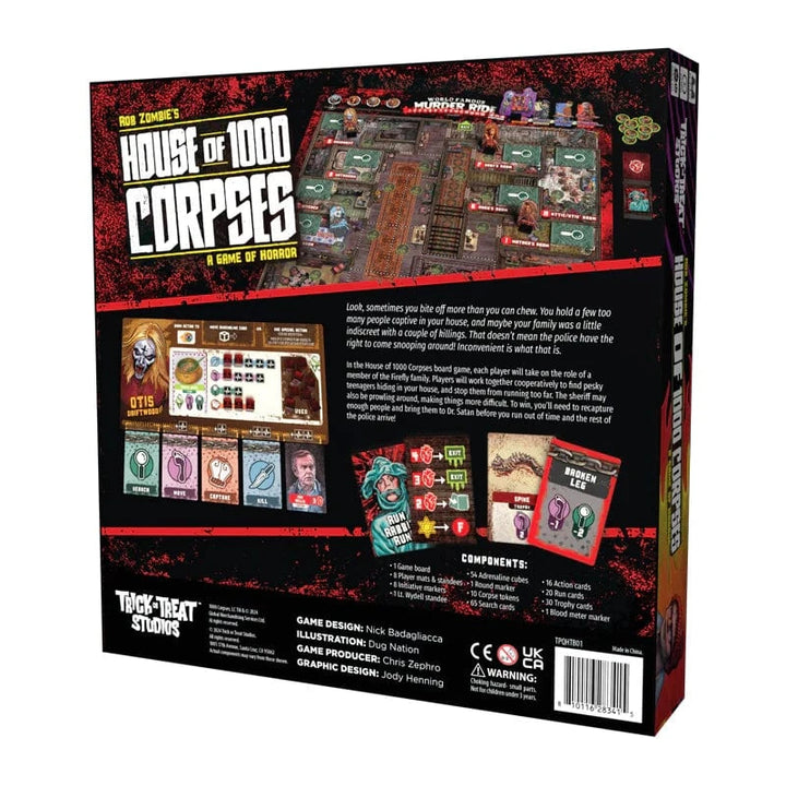 House of 1000 Corpses: A Game of Horror Board Game Alliance Games Distribution