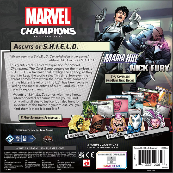 Marvel Champions LCG Agents of S.H.I.E.L.D Expansion Board Game Asmodee