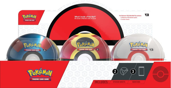 Pokemon 2025 Q4 Poke Ball Tin Display Non-Singles The Pokemon Company