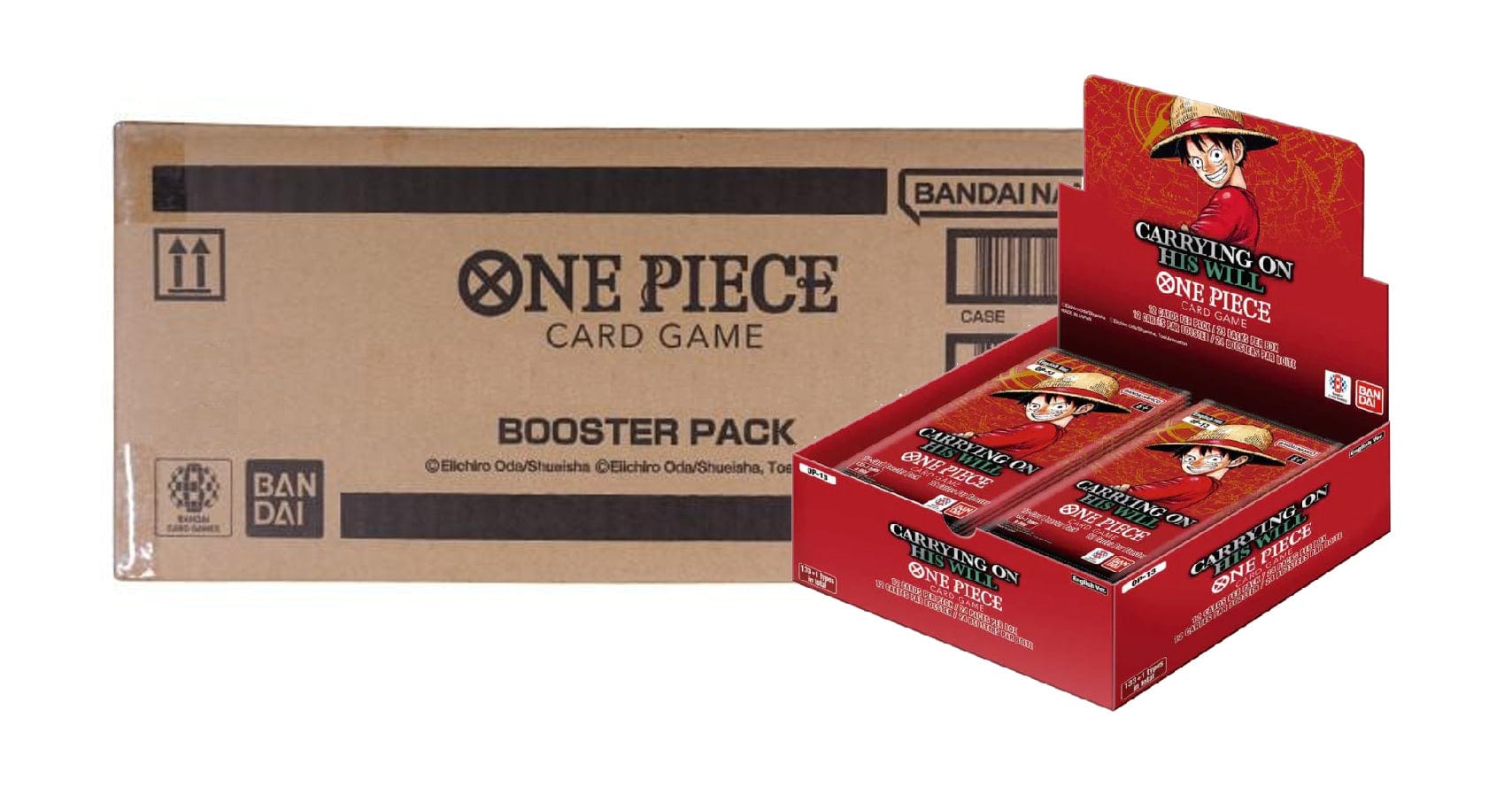 OP-13 ONE PIECE CARD GAME 2ボックステープつき ONE PIECE Card Game CARRYING ON HIS WILL OP13 OP-13 Box
