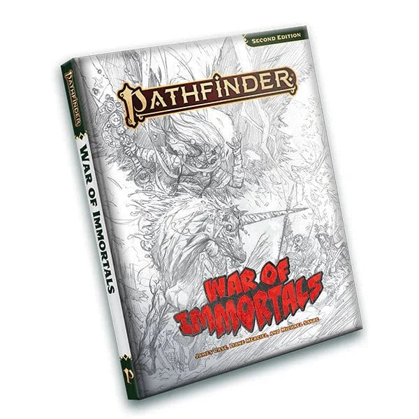 Pathfinder RPG: War of Immortals Hardcover Book (P2 Sketch Cover) Book Alliance Games Distribution
