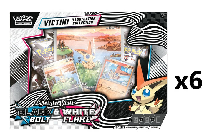 Pokemon Black Bolt/White Flare Unova SV10.5 Victini [6x] Illustration Collection Case Non-Singles The Pokemon Company