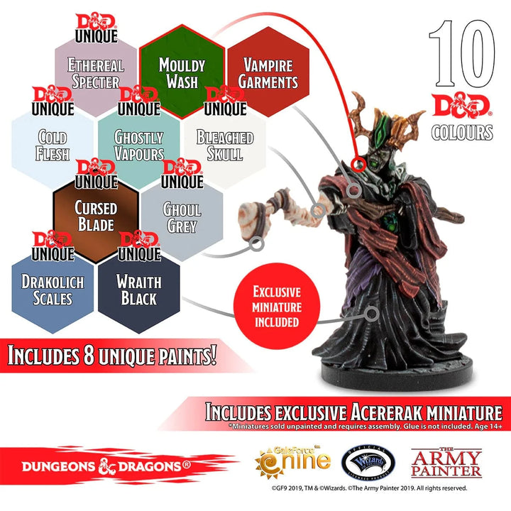 Dungeons & Dragons Nolzur`s Marvelous Pigments: Undead Paint Set Paint The Army Painter