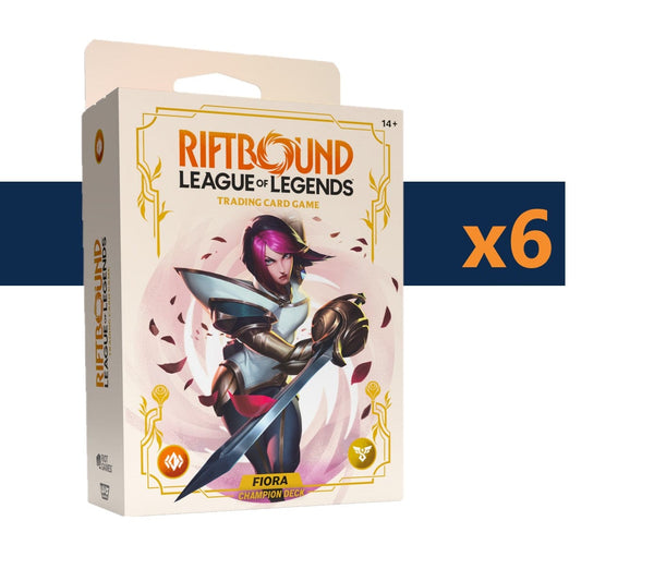 Riftbound - League of Legends TCG: SpiritForged [x4] Champion Deck Sealed Display - Fiora Non-Singles UVS Games
