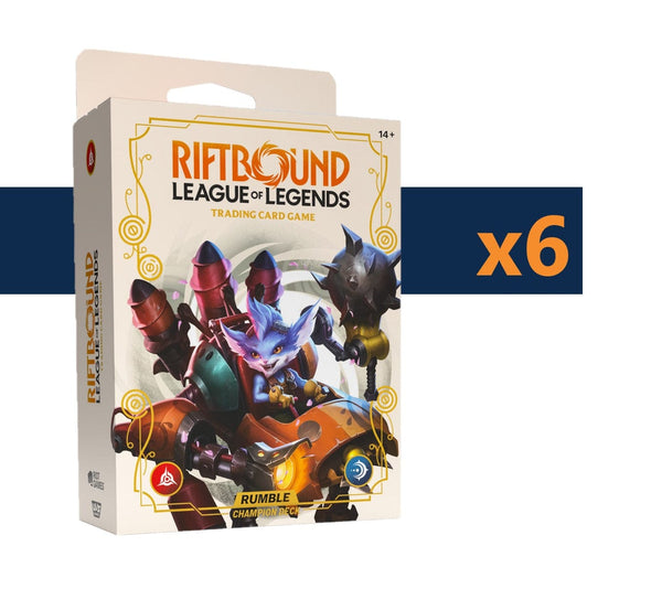 Riftbound - League of Legends TCG: SpiritForged [x4] Champion Deck Sealed Display - Rumble Non-Singles UVS Games