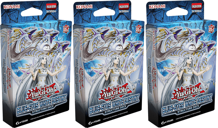 Set of 3- Yu-Gi-Oh! Blue-Eyes White Destiny Flipside Gaming Set of 3- Yu-Gi-Oh! Blue-Eyes White Destiny Flipside Gaming