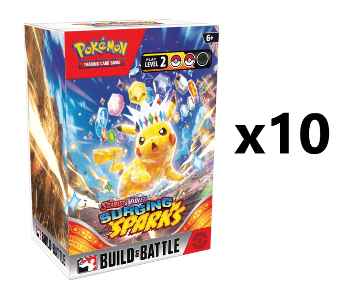 Pokemon Surging Sparks Build & Battle [x10] Sealed Display Non-Singles The Pokemon Company