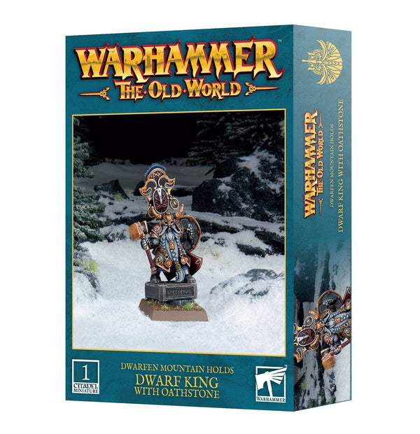 Dwarfen Mountain Holds: Dwarf King With Oathstone Model Kit Games Workshop