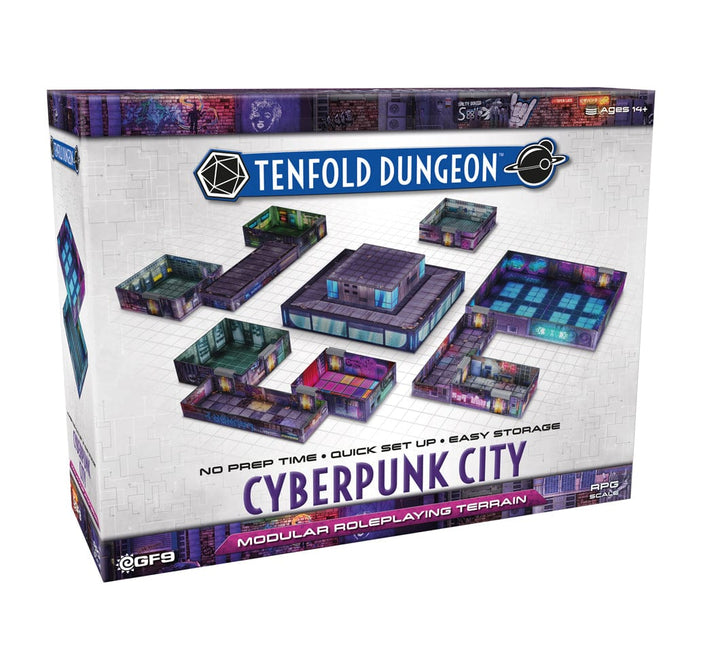 Tenfold Dungeon: Cyberpunk City Model Kit Battlefront Miniatures