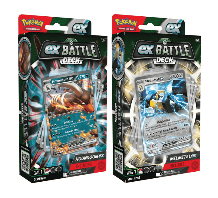 Pokemon -Set of 2- Melmetal/Houndoom ex Battle Decks Non-Singles The Pokemon Company