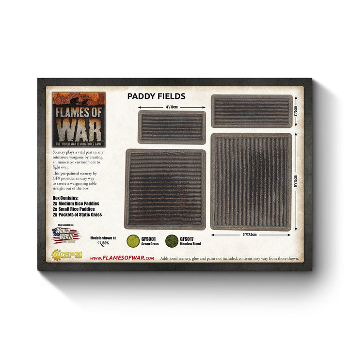 Battlefield in a Box: Features - Paddy Fields (x4) ('Nam) Model Kit Battlefront Miniatures